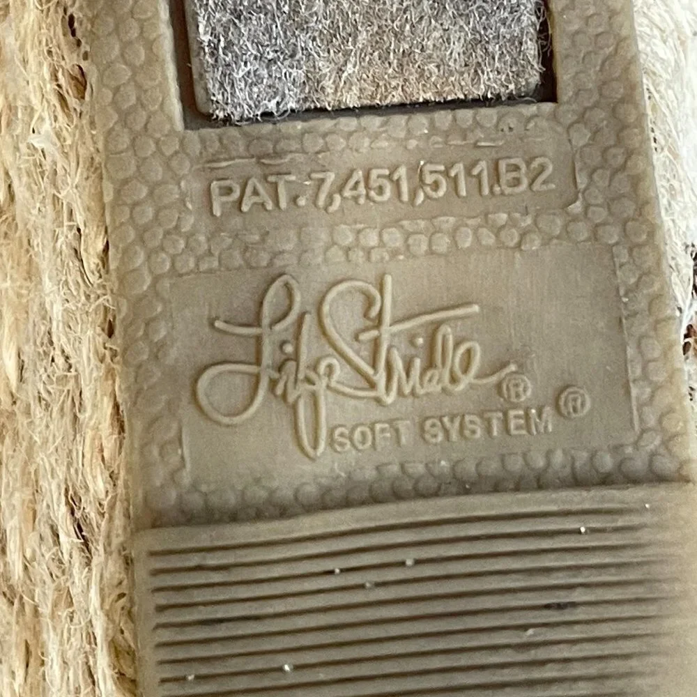 Life Stride Shoes Lioness Tan Tropez Peep Toe Wedge